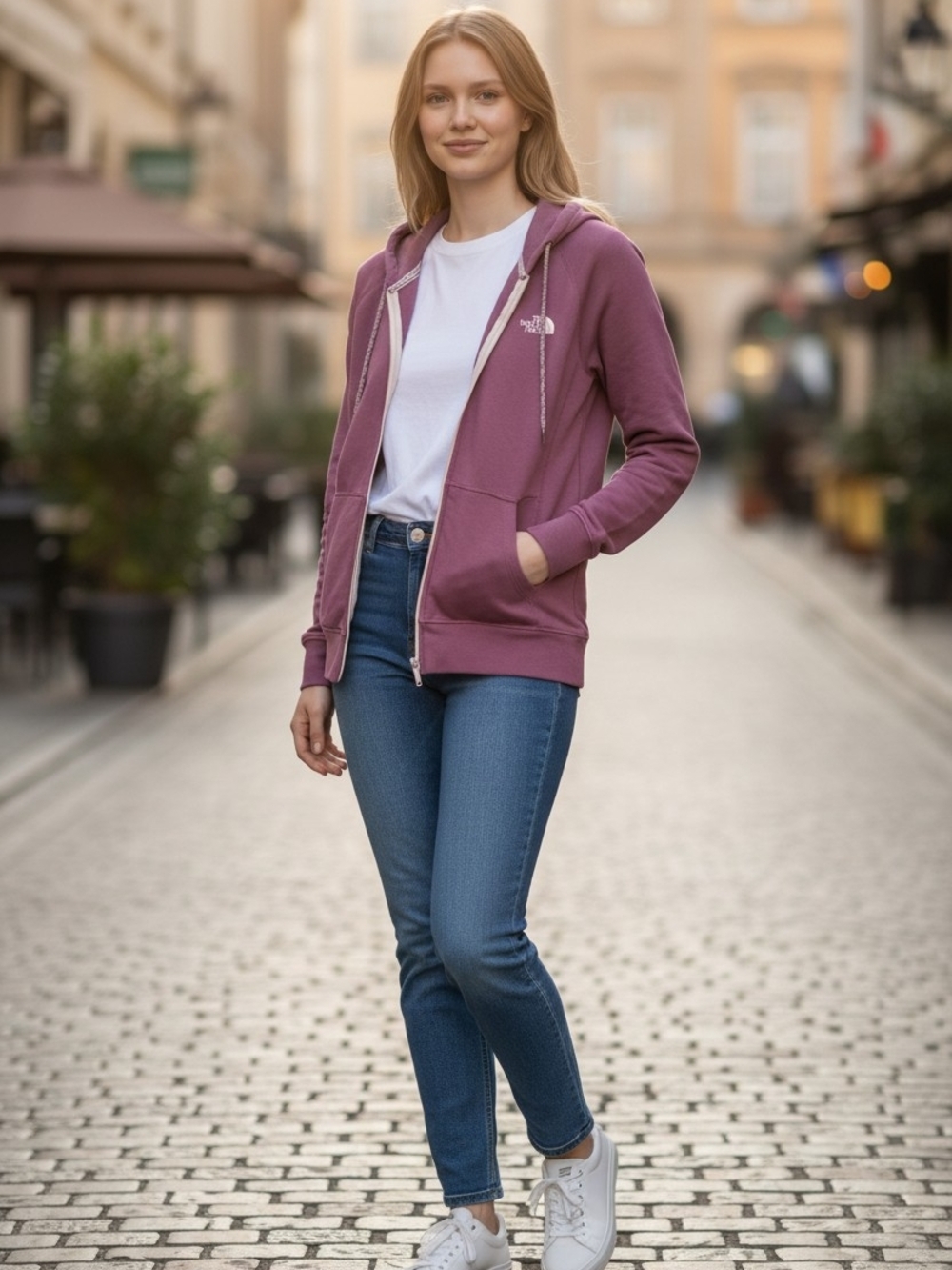 The North Face Rosewood Full-Zip Hoodie Size M